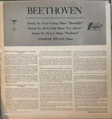 Beethoven Piano Sonatas 'Moonlight' LP