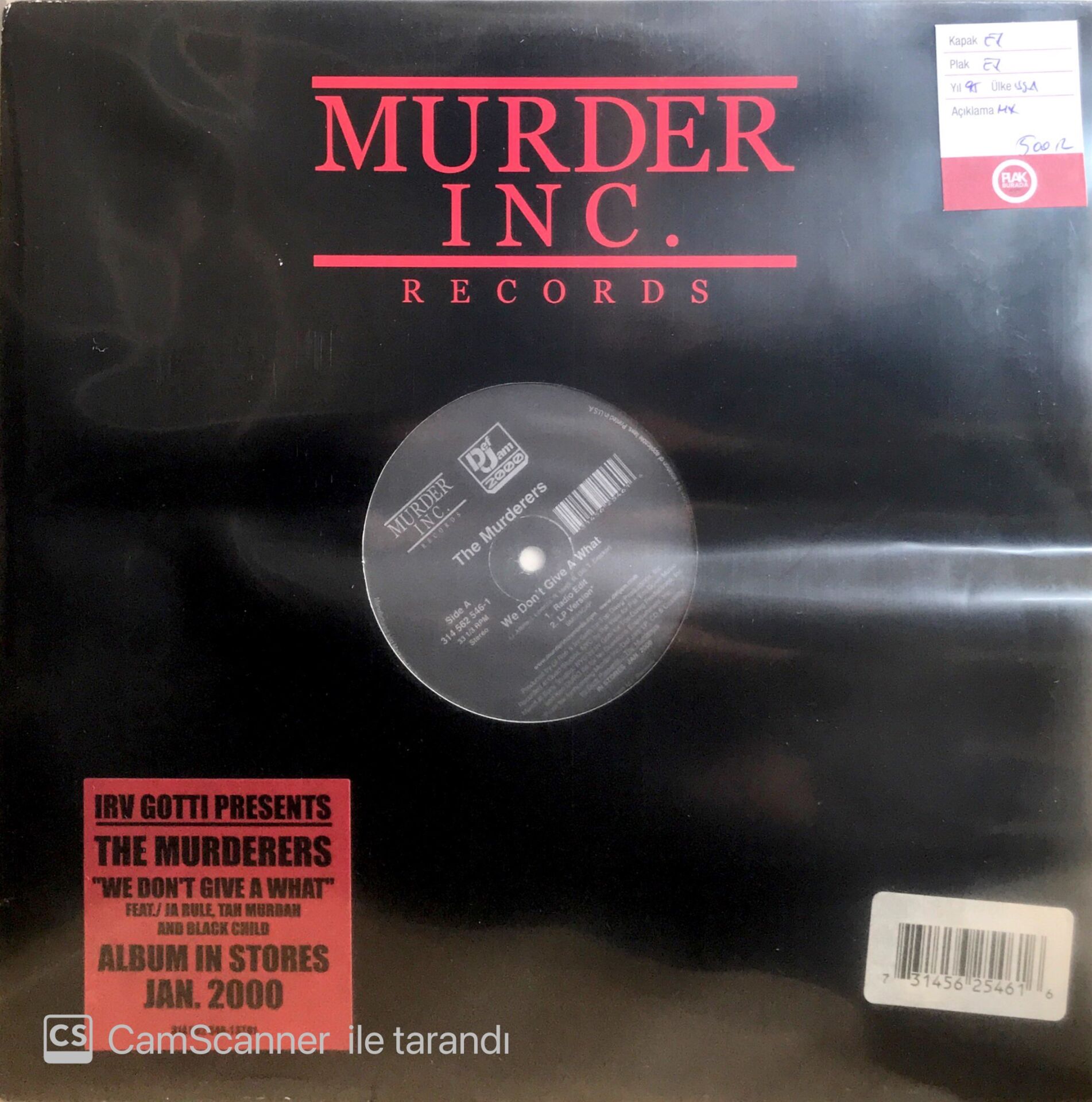 The Murderers / We Don't Give A What LP Maxi Single