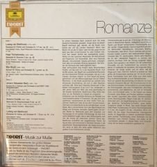 Romanze - Die Schönsten Serenaden & Romanzen Für Violine Und Orchester Von Beethoven - Tschaikowsky Und Dvorak LP