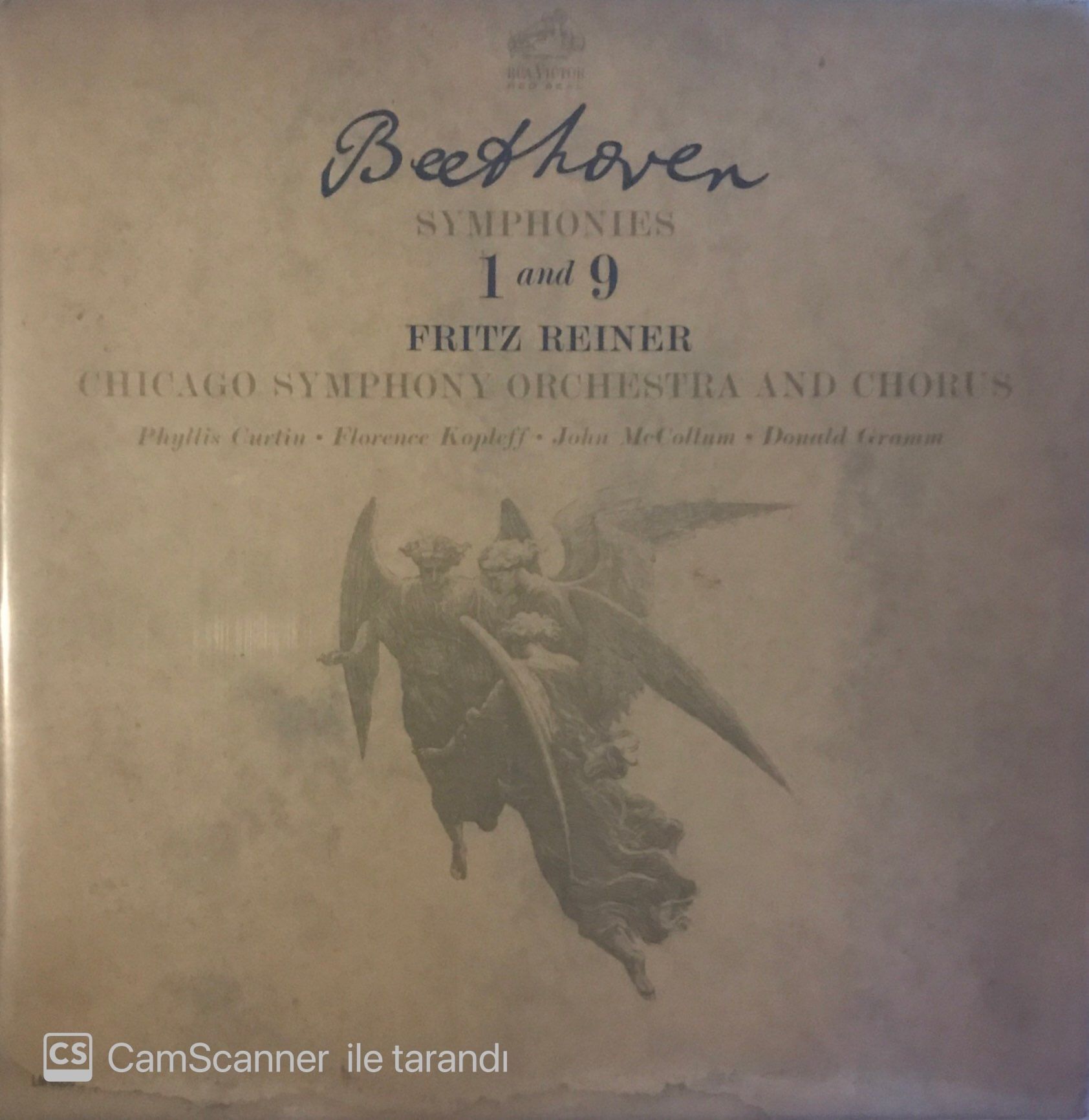 Beethoven Symphonies 1 and 9 Fritz Reiner Double LP