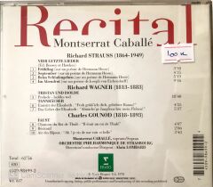 Recital - Montserrat Caballe- Alain Lombard Orchestra Philharmonique De Strasburg - CD