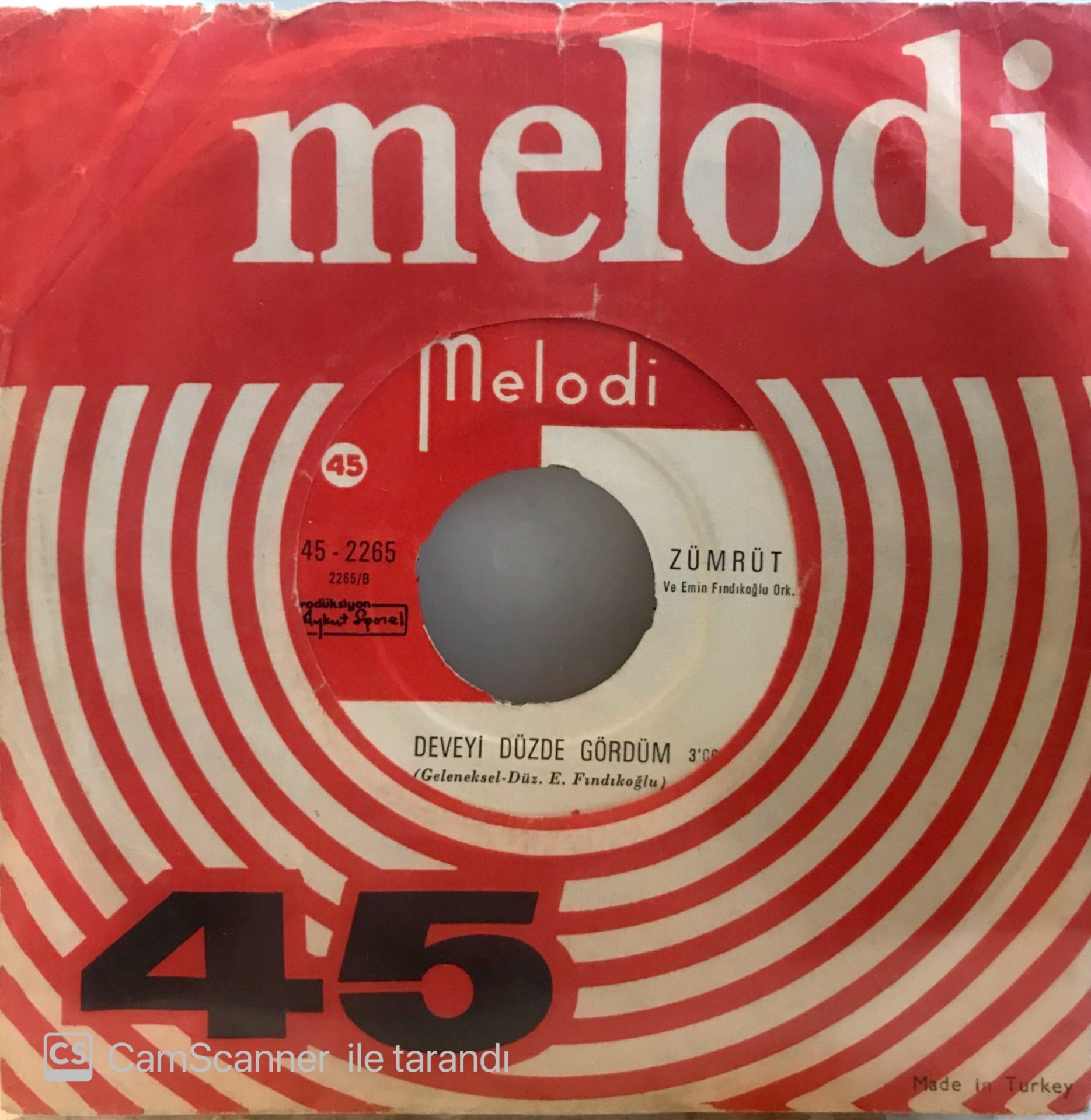 Zümrüt - Deveyi Düzde Gördüm 45lik