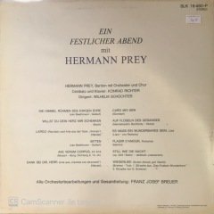 Ein Festlicher Abend Mit Hermann Prey LP