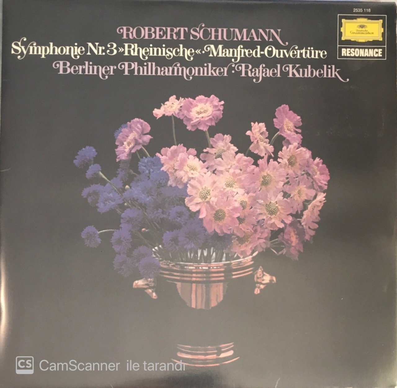 Robert Schumann Symphonie Nr. 3 Rheinische - Manfred - Ouvertüre LP