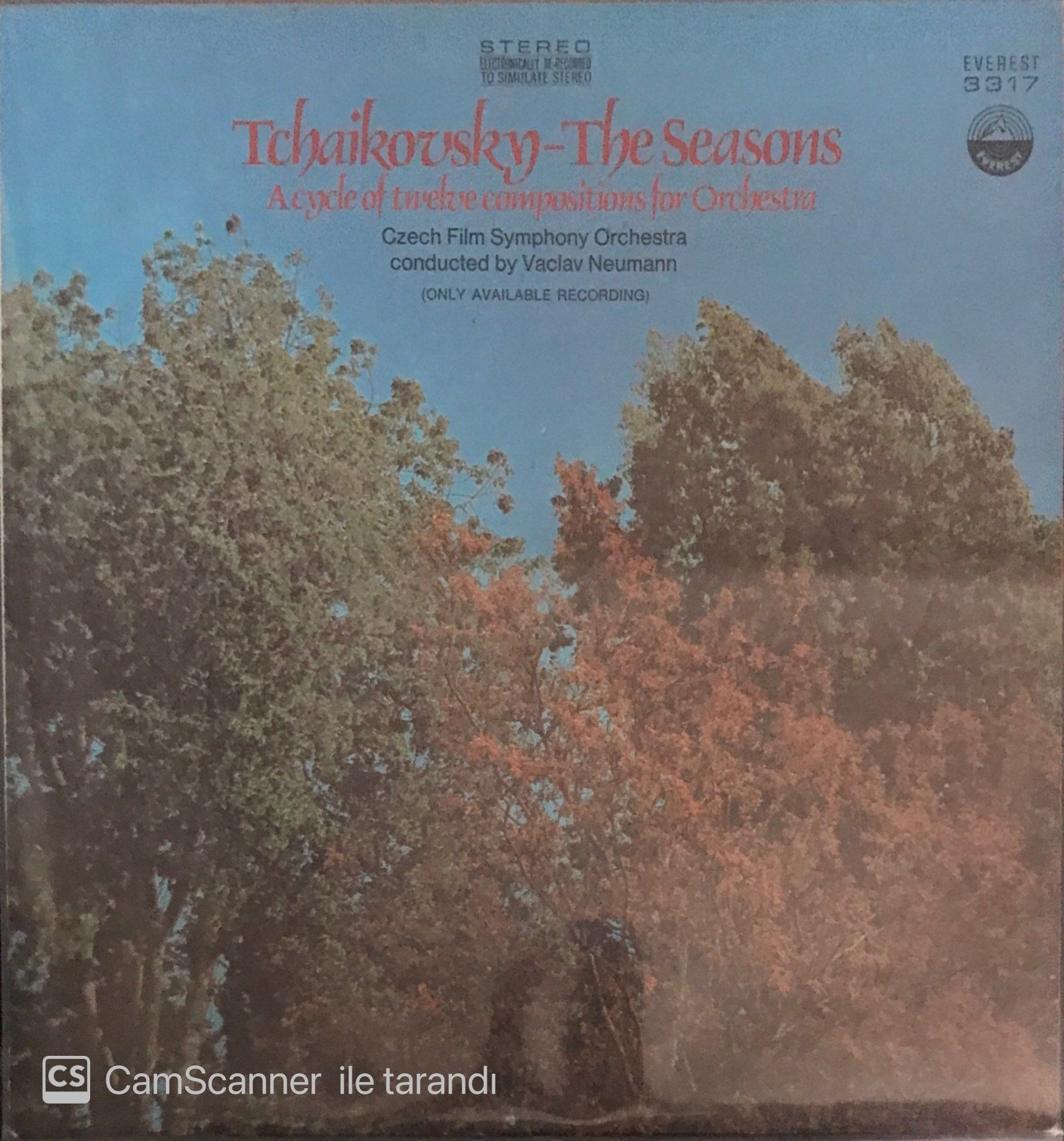 Tchaikovsky The Seasons Czech Film Symphony Orchestra LP