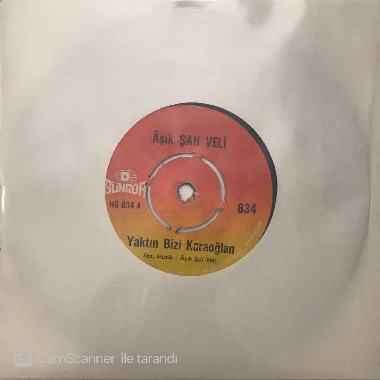 Aşık Şah Veli Yaktın Bizi Karaoğlan 45lik