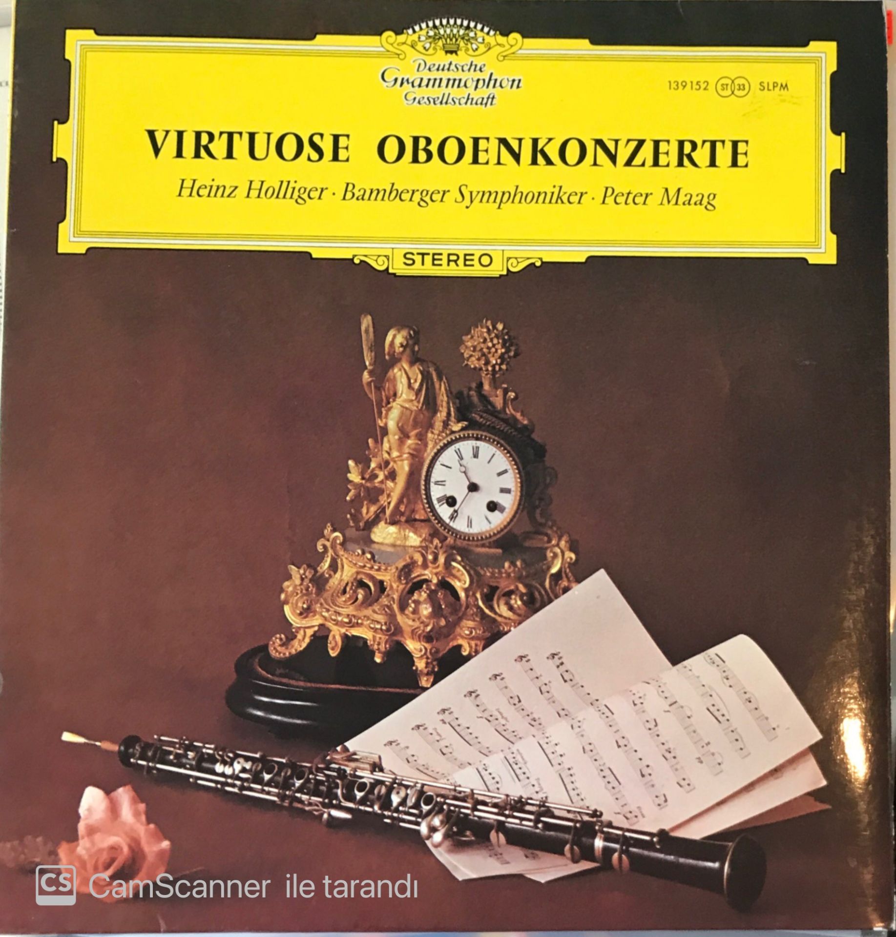 Virtuose Oboenkonzerte Heinza Holliger Bamberger Symphoniker Peter Maag LP
