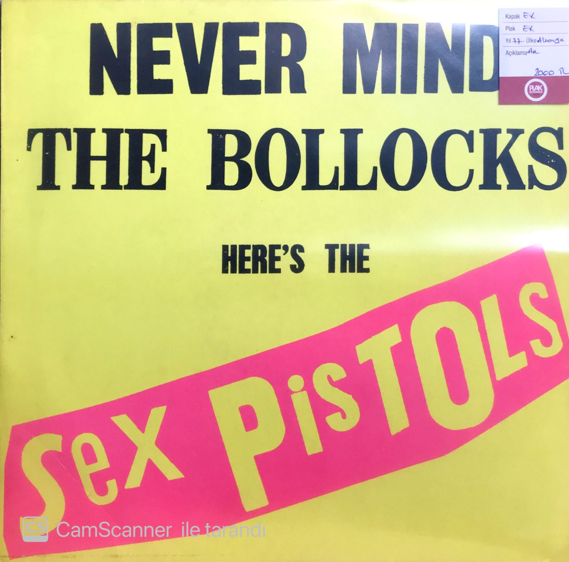 Never Mind The Bollocks Here's The Sex Pistols LP