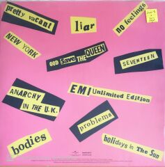 Sex Pistols - Never Mind The Bollocks - LP