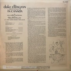 Duke Ellington North Of The Border In Canada LP