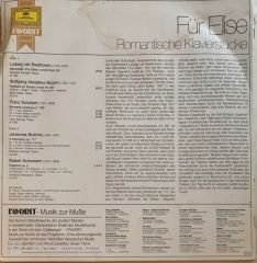 Für Elise - Die Schönsten Romantischen Klavierstücke LP