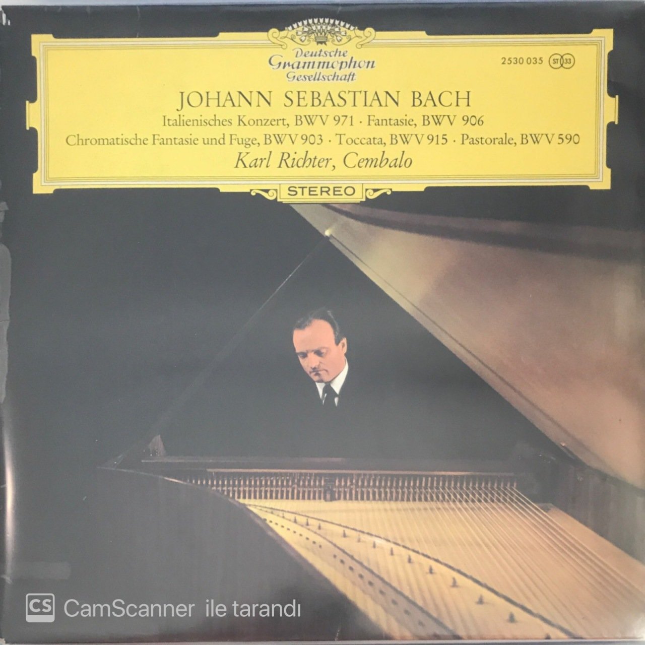 Johann Sebastian Bach Italienisches Konzert BWV 971 LP