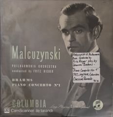 Malcuzynski Brahms Piano Concerto No 1 LP
