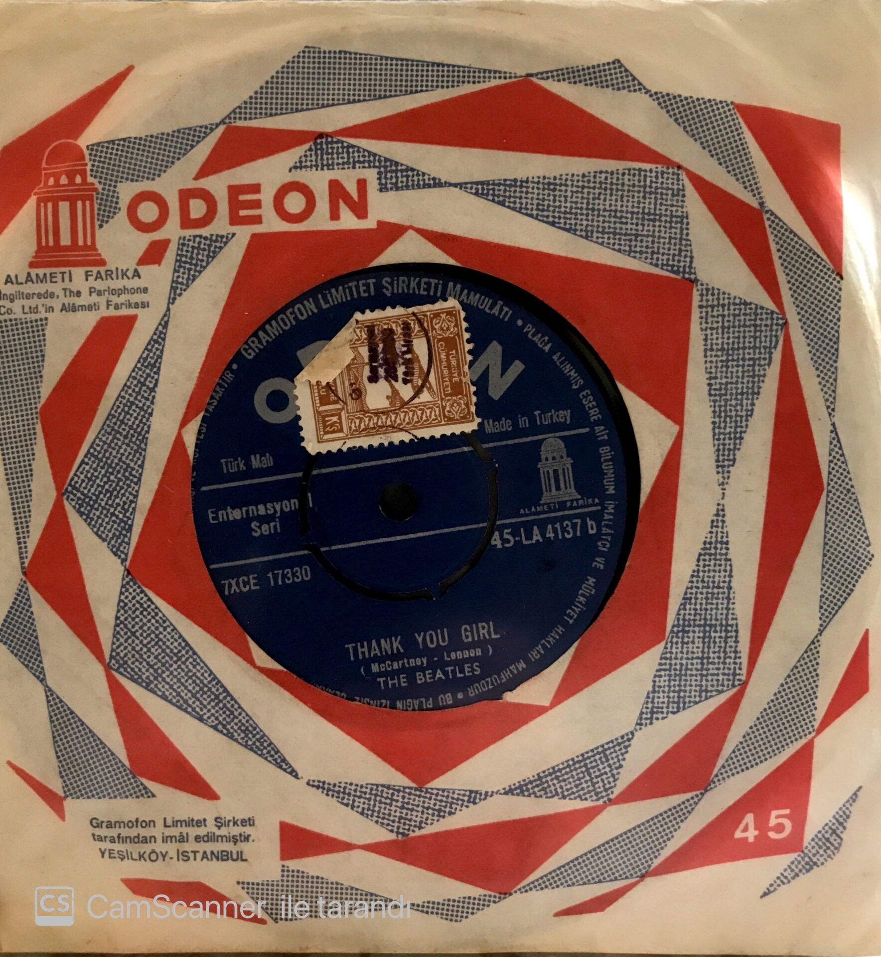 The Beatles - Thank You Girl 45lik
