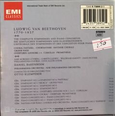 Beethoven The Complete Symphonies And Piano Concertos - Daniel Barenboım , Otto Klemperer 9 CD Box
