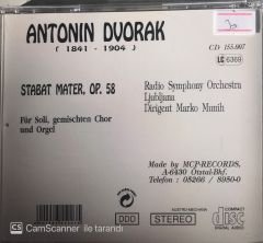 Antonin Dvorak Stabat Mater Op. 58 CD