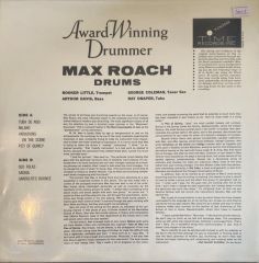 Max Roach Drums Award Winning Drummer LP