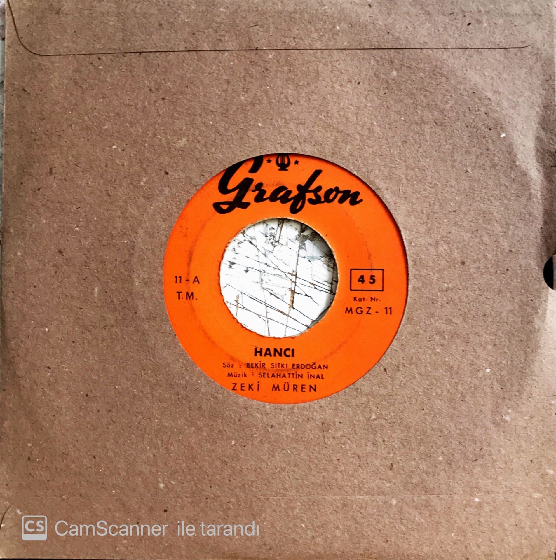 Zeki Müren - Hancı - 45'lik