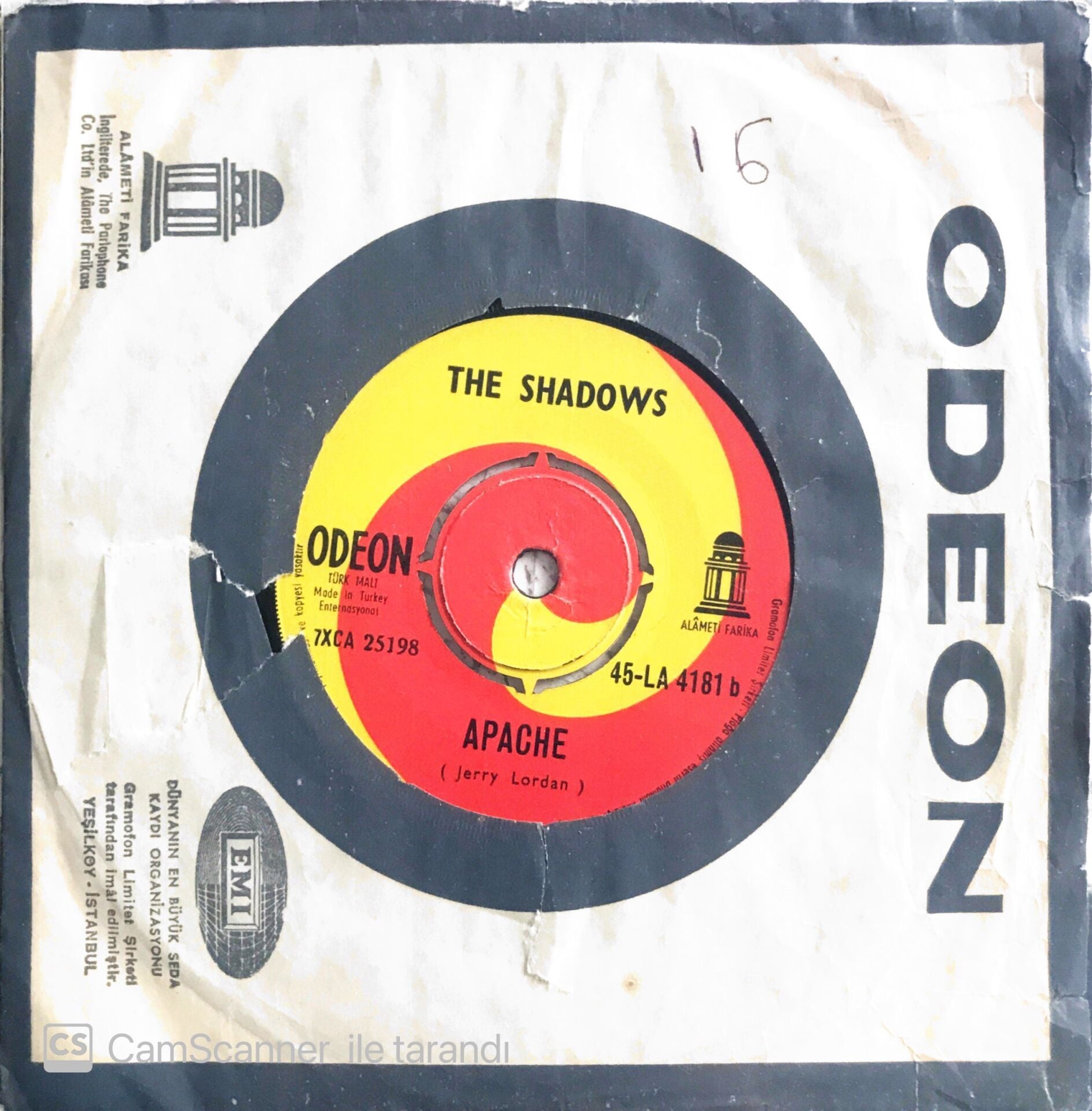 The Shadows - Apache - 45'lik