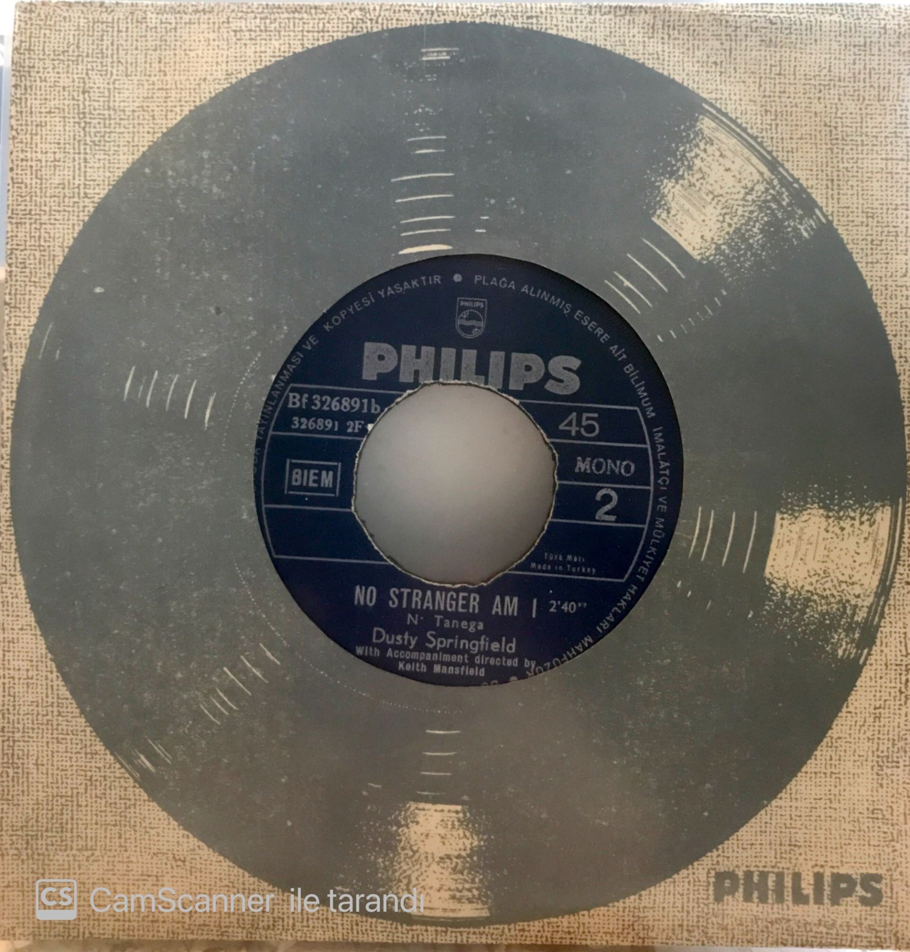 Dusty Springfield I close my eyes and count to ten 45lik