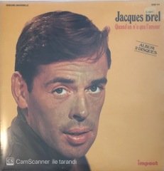 Jacques Brel Quand On N'a Que L'amour Double LP