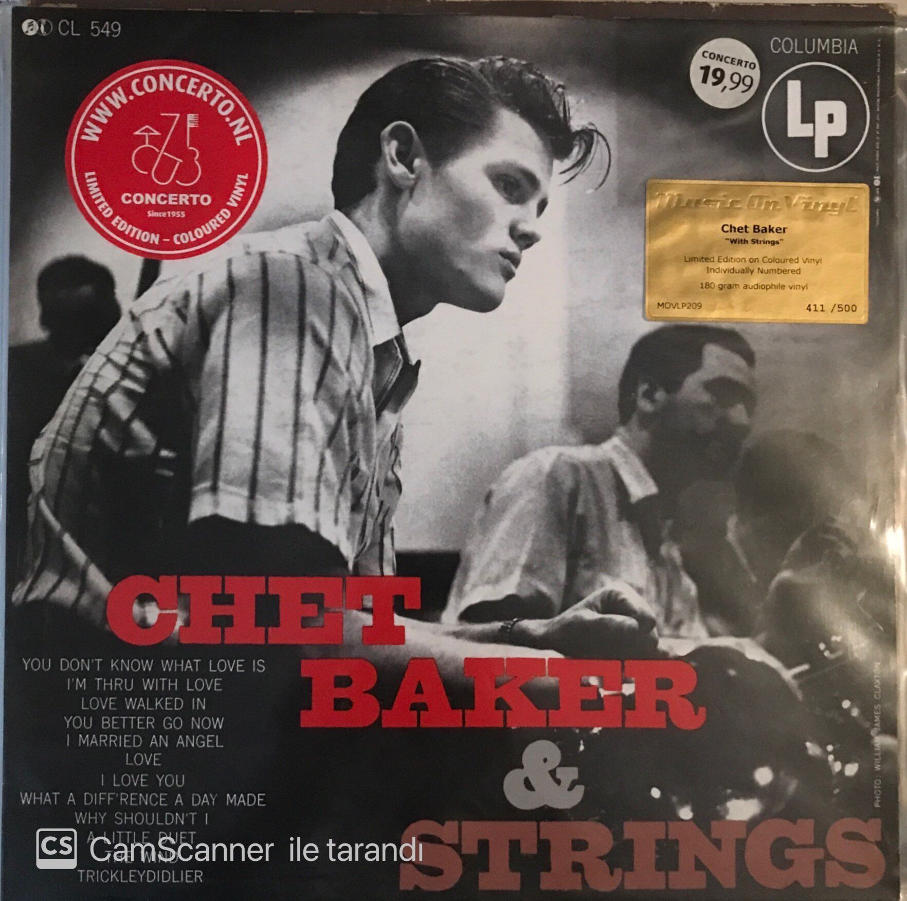 Chet Baker & Strings Limited Edition Kırmızı Renk LP