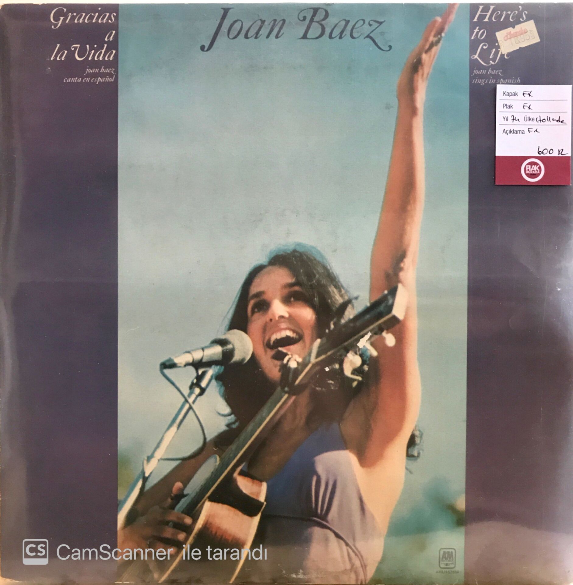 Joan Baez Gracias A La Vida LP