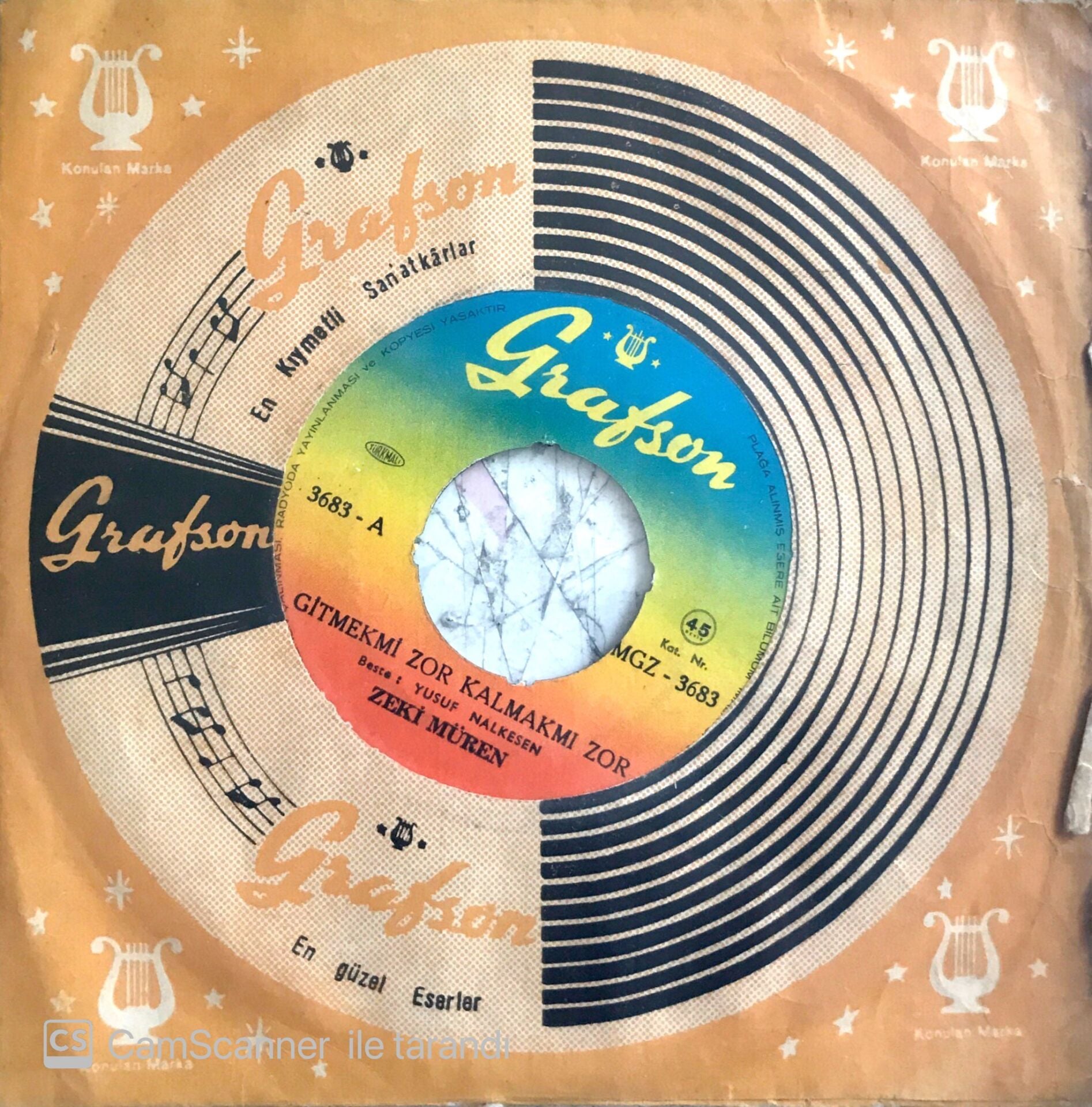 Zeki Müren Gitmek Mi Zor Kalmak Mı Zor 45lik