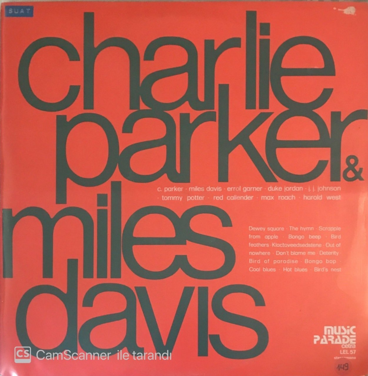 Charlie Parker & Miles Davis LP