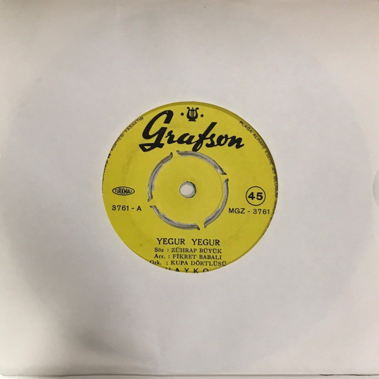 Hayko Yegur Yegur 45lik