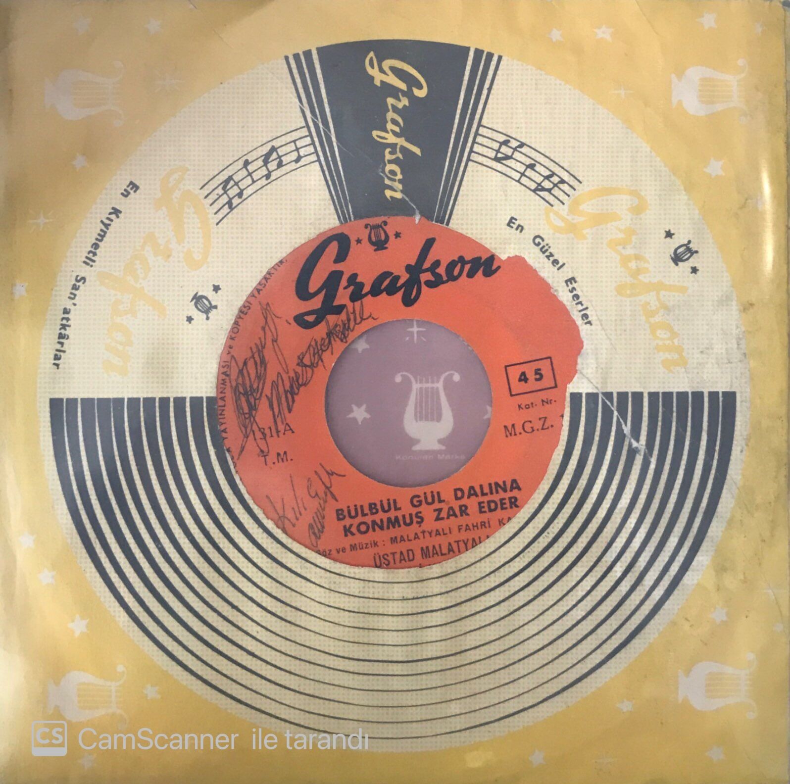 Üstad Malatyalı Fahri - Bülbül Gül Dalına Konmuş Zar Eder 45lik