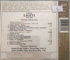 Ligeti String Quartets CD