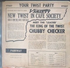 Chubby Checker Your Twist Party LP
