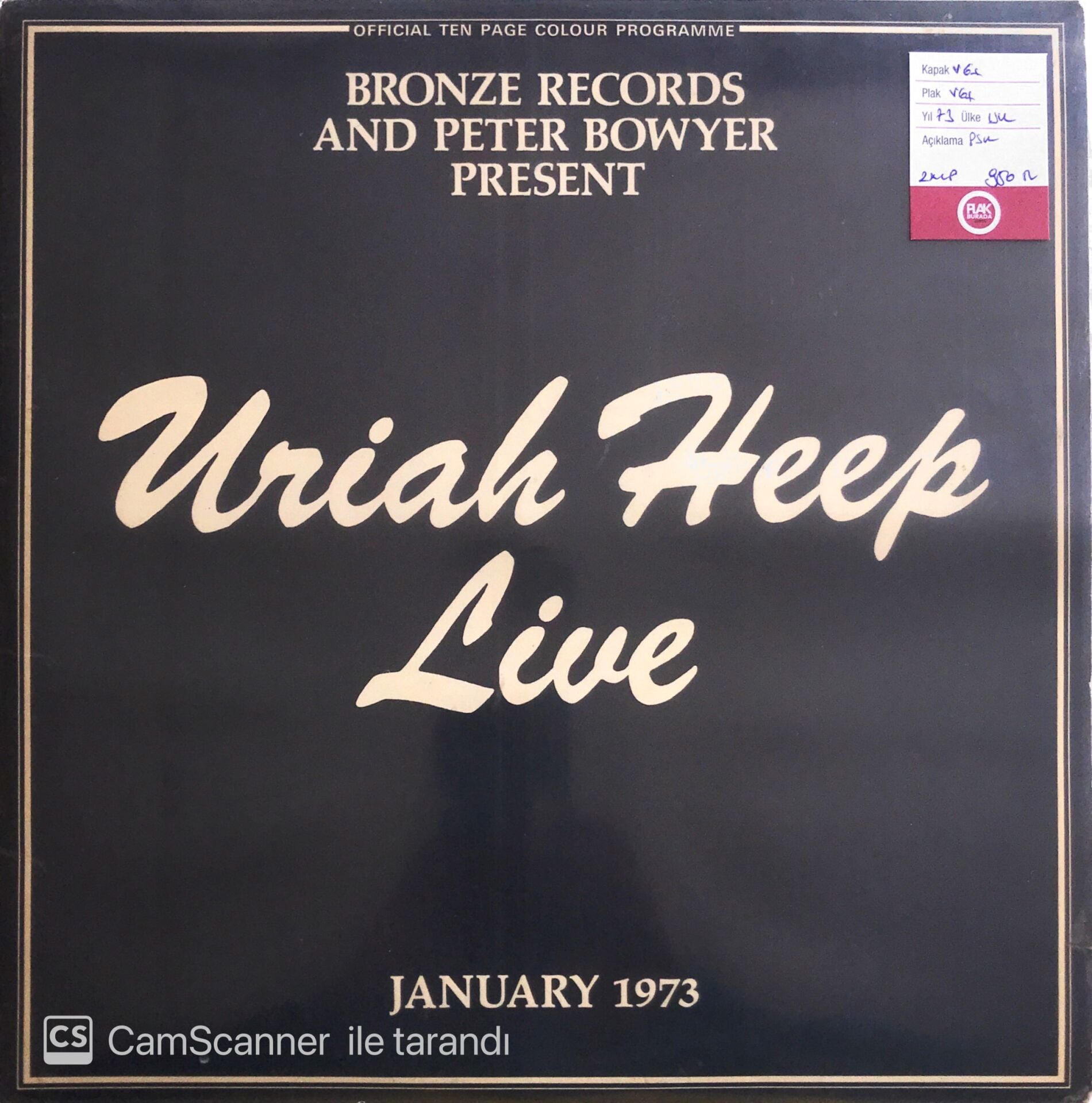 Uriah Heep - Live - Double LP