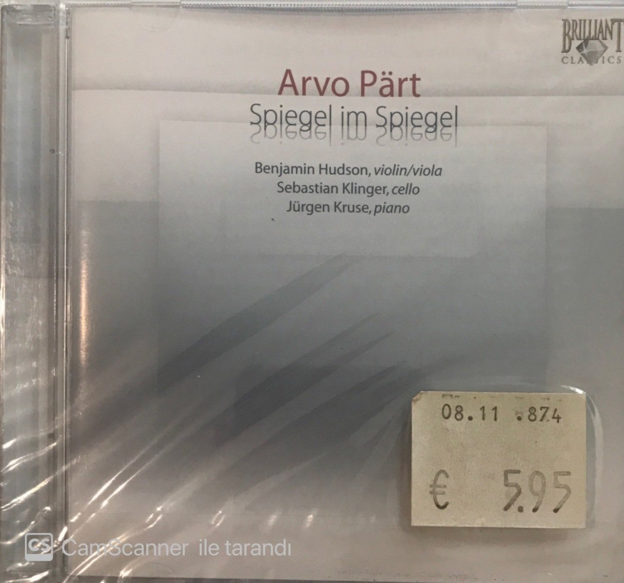 Arvo Part Spiegel Im Spiegel CD