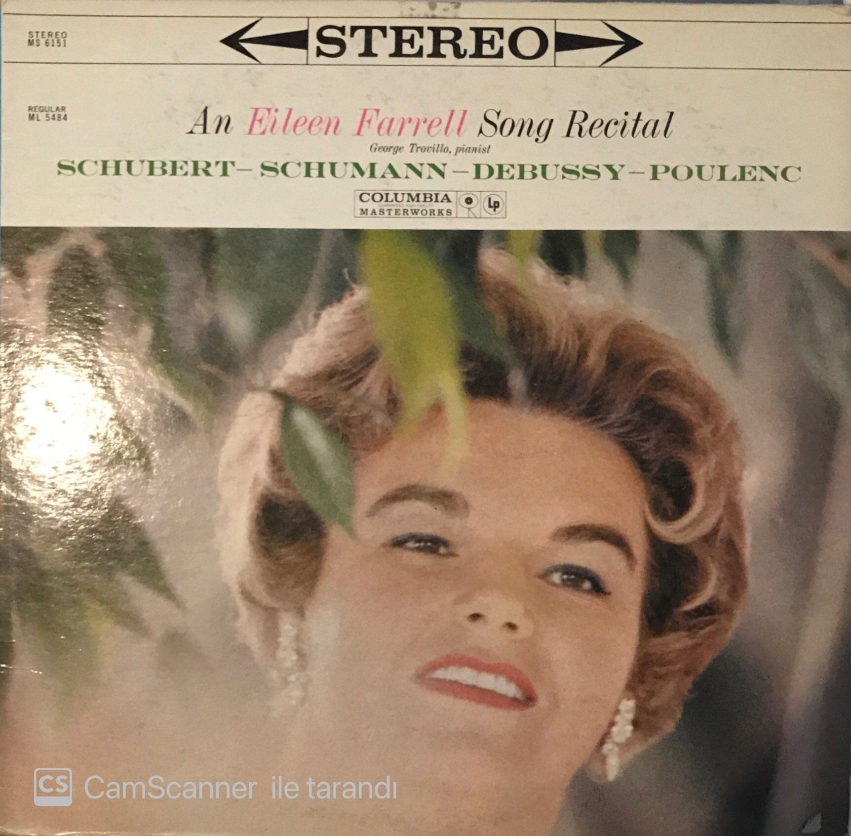 An Eileen Farrell Song Recital - Schubert, Schumann, Debussy, Poulenc LP