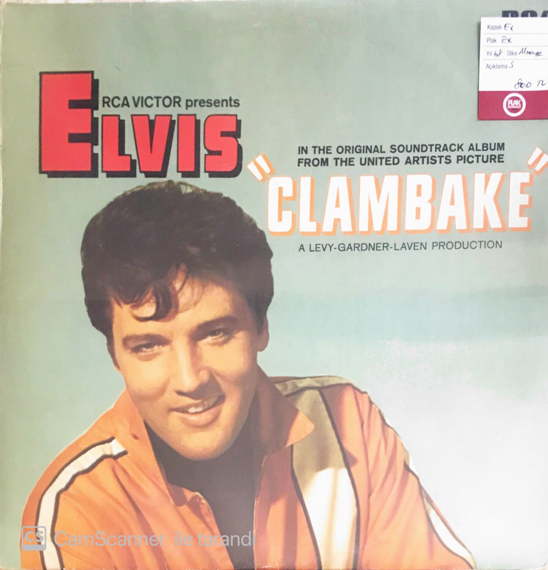 Elvis Presley - Clambake Original Soundtrack Album - LP