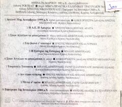 Hristos Nikolopoulos / Ksimepoma 1 is Ianouapiou 2000 m.X. CD