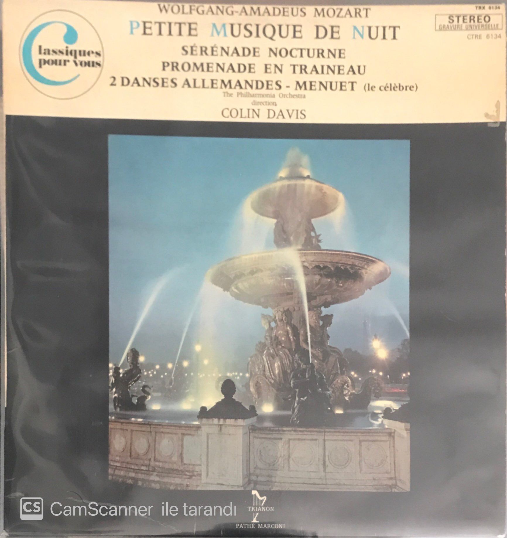 Mozart Petite Musique De Nuit LP