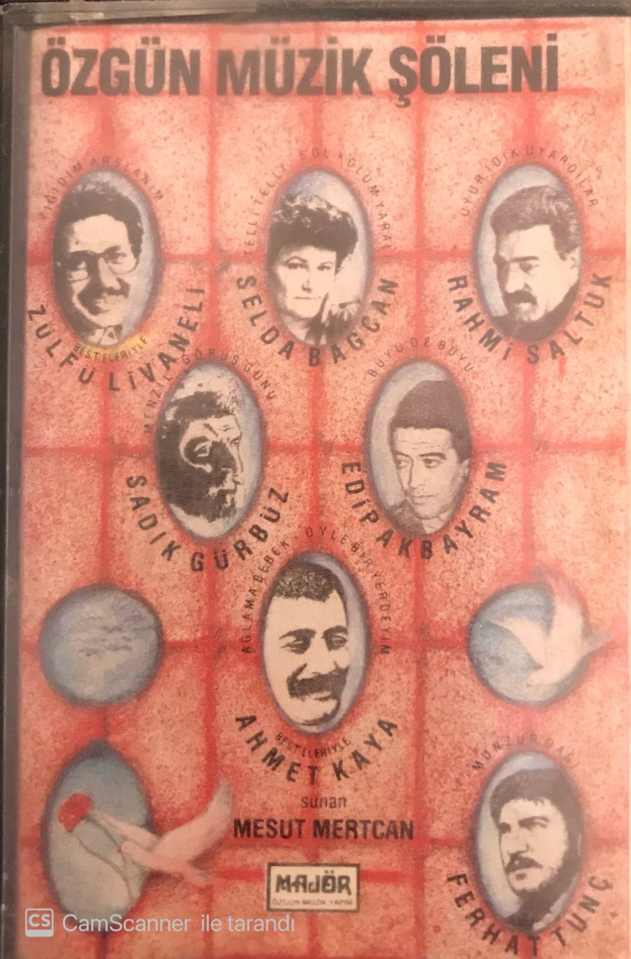 Özgün Müzik Şöleni - Zülfü Livaneli , Ahmet Kaya , Selda Bağcan , Rahmi Saltuk , Edip Akbayram , Ferhat Tunç, Sadık Gürbüz KASET