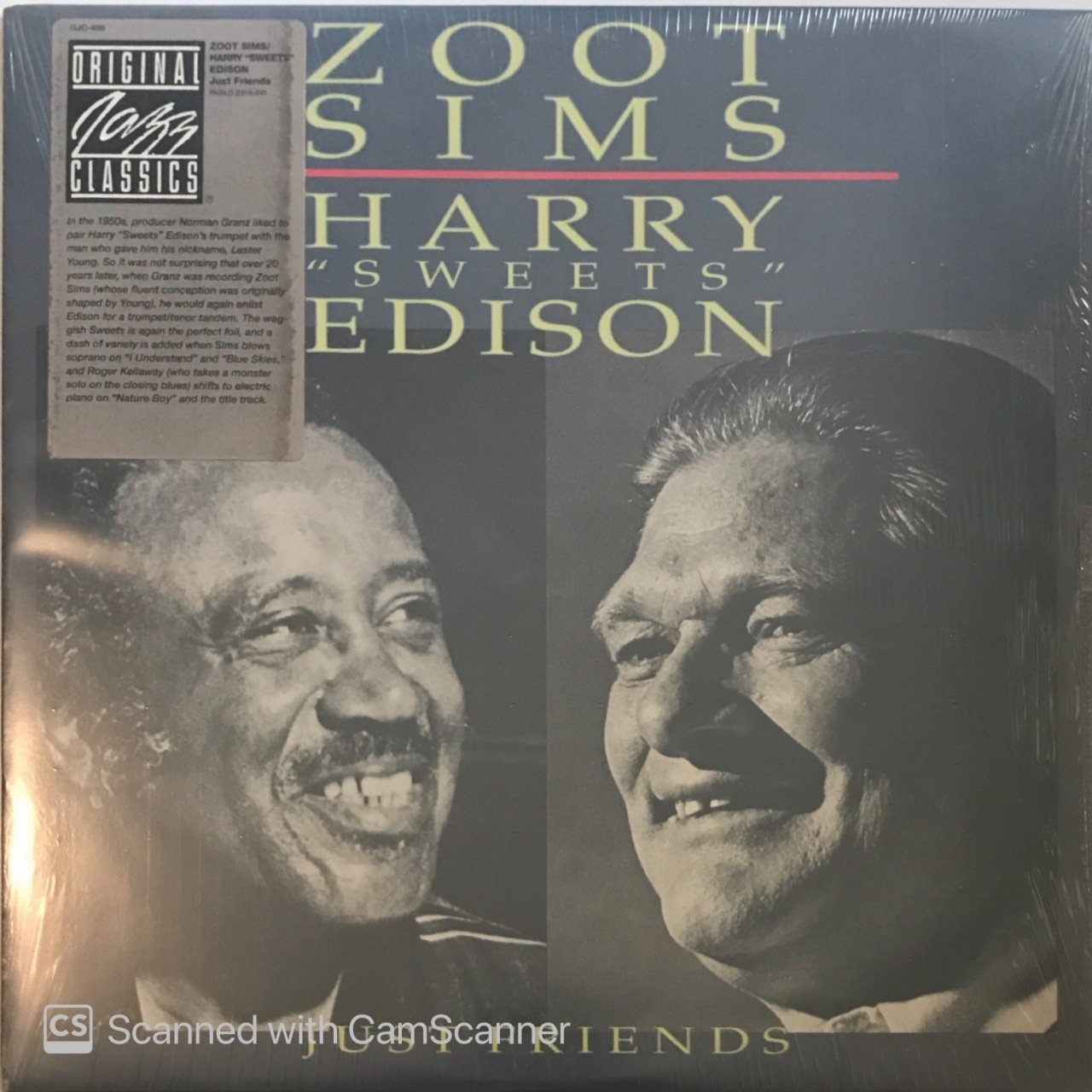 Zoot Sims/Harry ''Sweets'' Edison Just Friends LP