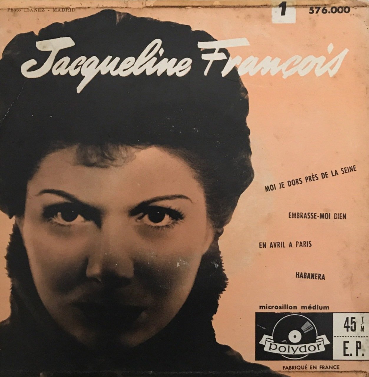 Jacqueline François Moi Je Dors Pres De La Seine 45lik