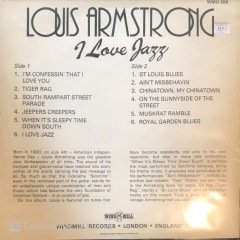 Louis Armstrong I Love Jazz LP