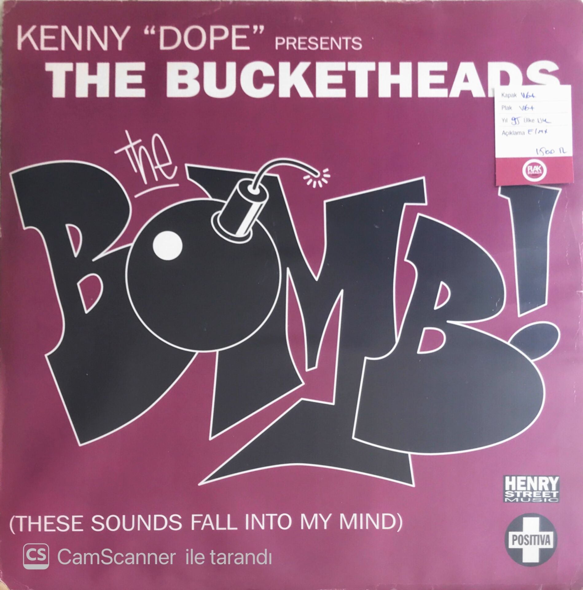 The Bucketheads - Bomb (These Sounds Fall Into My Mind) (Maxi Single) - LP