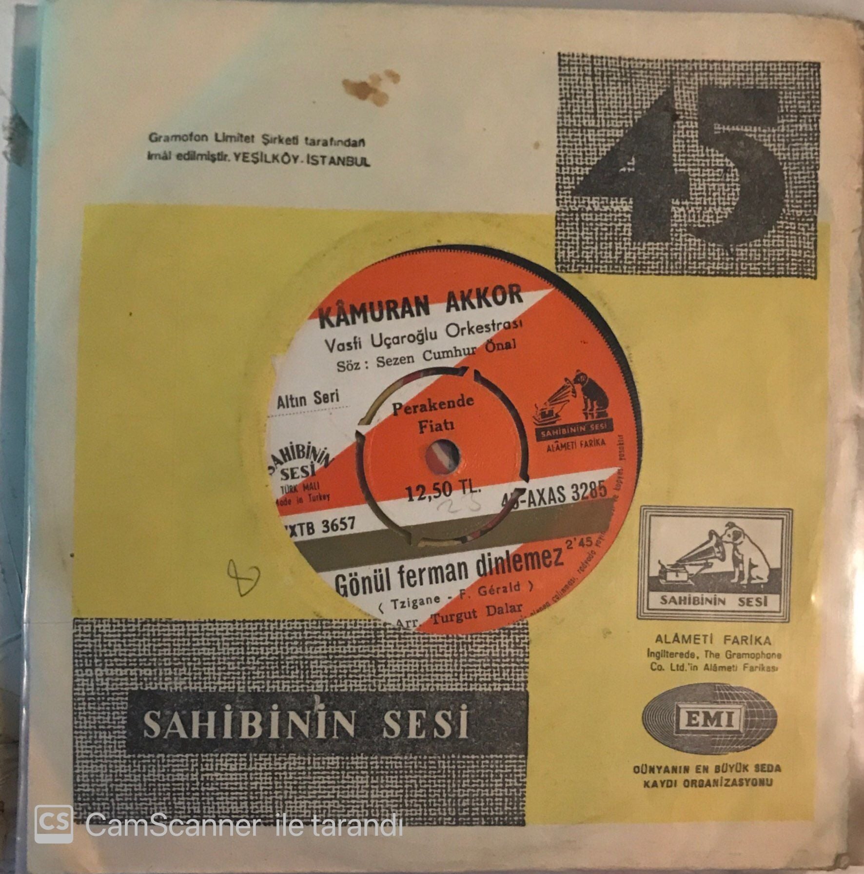 Kamuran Akkor Gönül Ferman Dinlemez 45lik