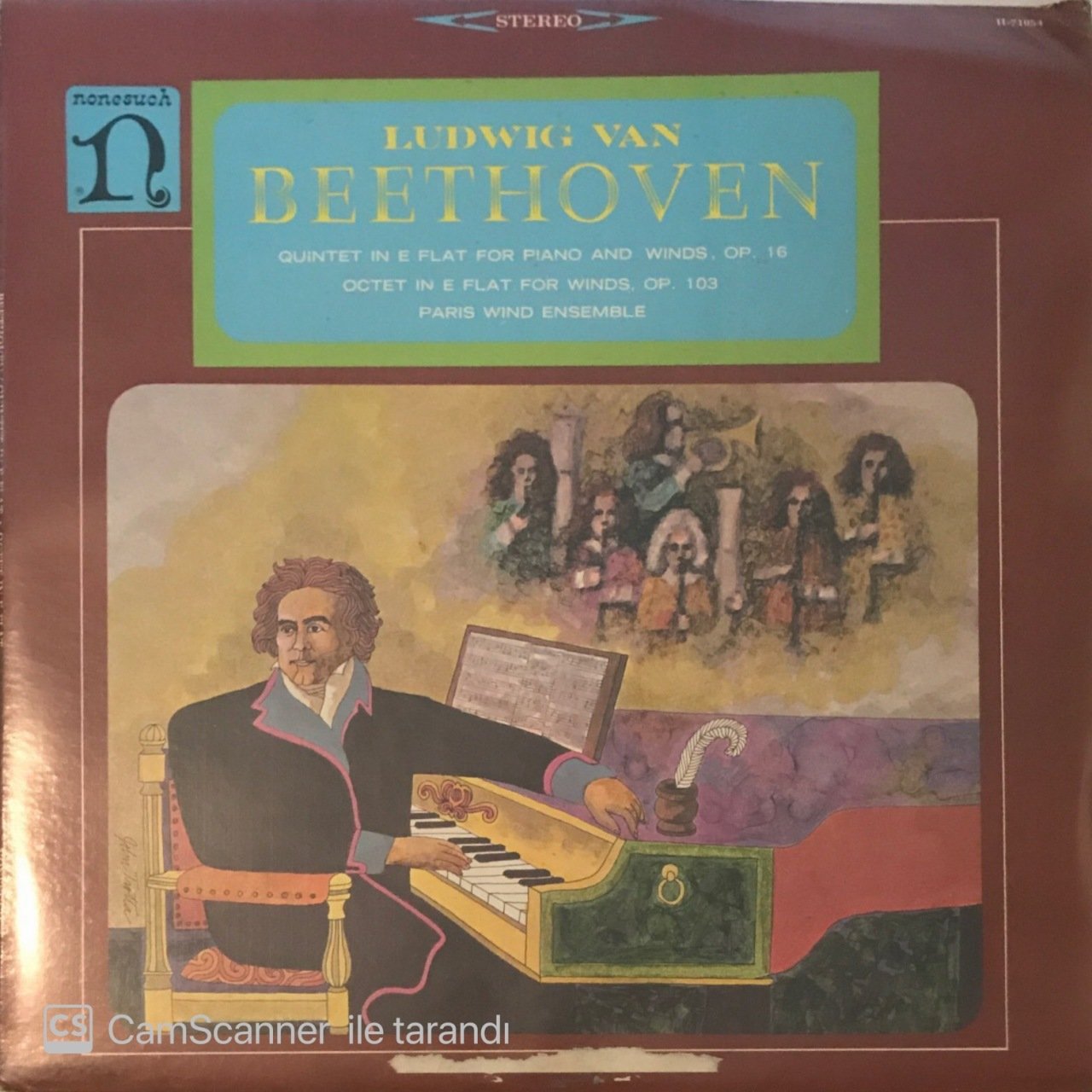 Ludwig Van Beethoven Quintet In E Flat For Piano And Winds Op.16 LP