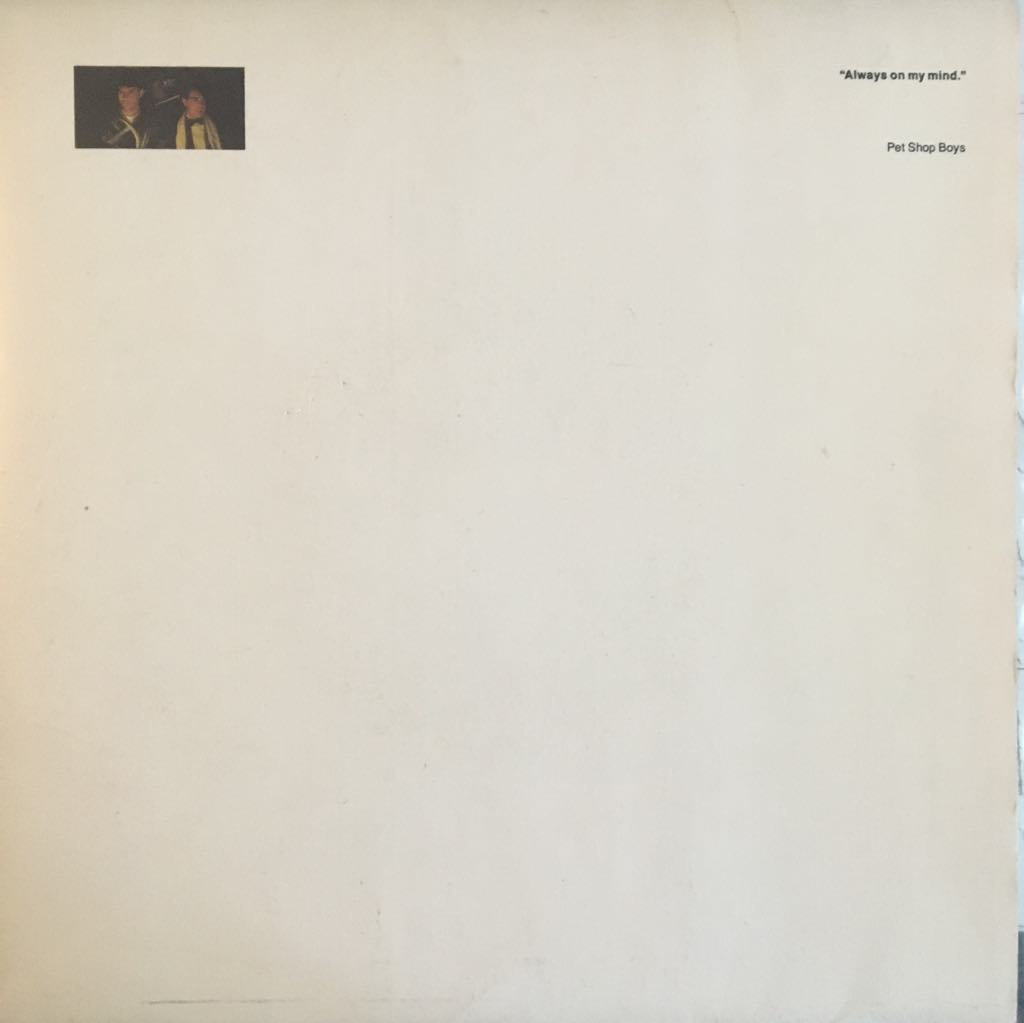 Pet Shop Boys Always On My Mind 45lik