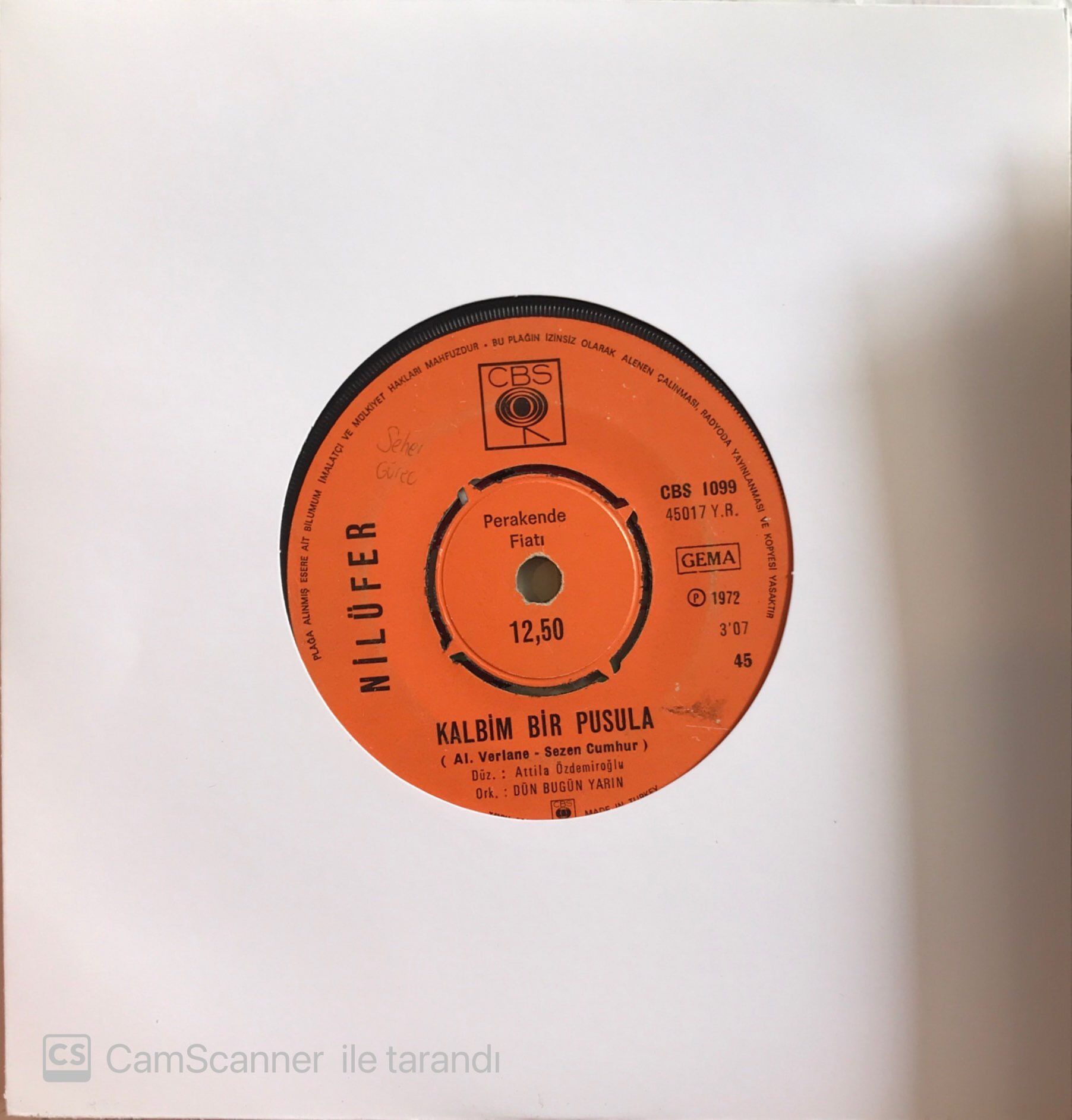 Nilüfer Kalbim Bir Pusula 45lik