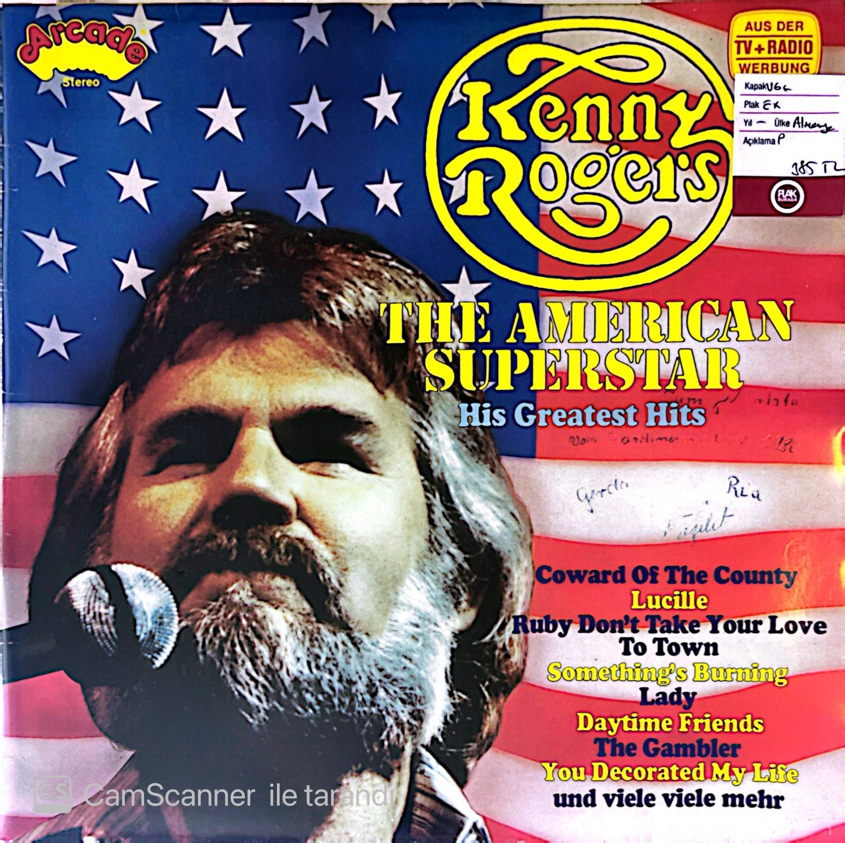 Kenny Rogers The American Superstar - His Greatest Hits LP