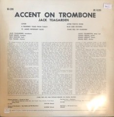 Jack Teagarden Accent On Trombone LP